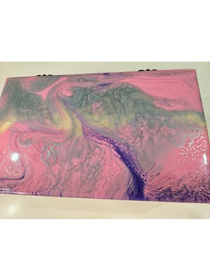 Retroxy Wood Özel Tasarım Epoksi Takı Kutusu – Ladin Ağacı (25 × 15 × 10 Cm)