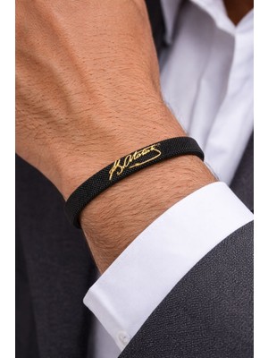 Tüko Store Sevgililer Gününe Özel Atatürk Imzalı Çelik Bileklik - Özel Kutulu-