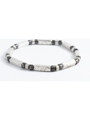 Lav Taşı Gümüş Bileklik