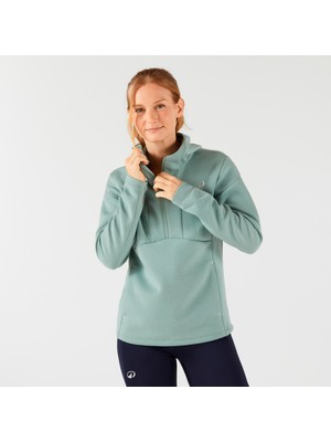 Decathlon Kuikma Kadın Kapüşonlu Tenis Sweatshirtü - Yeşil