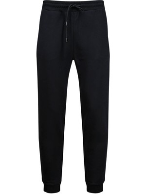 Hatemoğlu Siyah Regular Fit Yandan Cepli Pamuklu Eşofman Altı