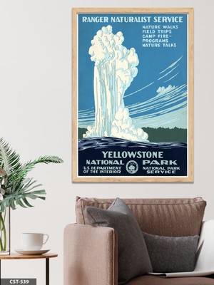 Evine Moda Ranger Naturalist Service Tek Parça Ahşap Çerçeveli Tablo