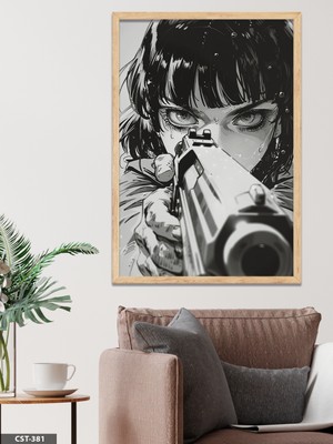 Evine Moda Hedef Tek Parça Ahşap Çerçeveli Tablo