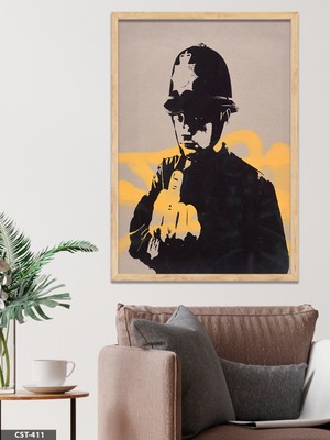 Evine Moda Rude Copper Tek Parça Ahşap Çerçeveli Tablo