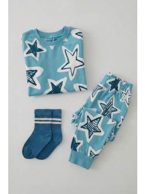 Cigit Pijama Takım 1-7 Yaş Turkuaz