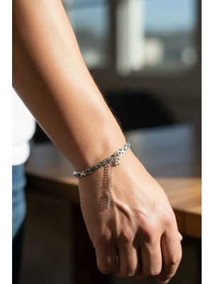 Derokas Sevgililer Gününe Özel Harfli Kral Çelik Bileklik