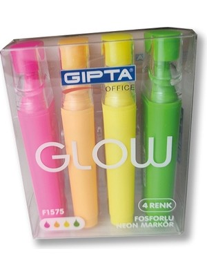 Gıpta Fosforlu Neon 4'lü Kalem Set F157500