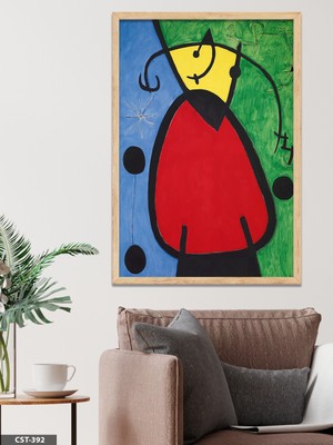 Evine Moda Karmaşık Figür Tek Parça Ahşap Çerçeveli Tablo