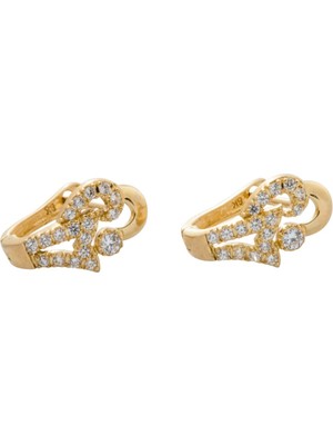 Altın Zirkon Taşlı 8 Ayar Küpe A2665