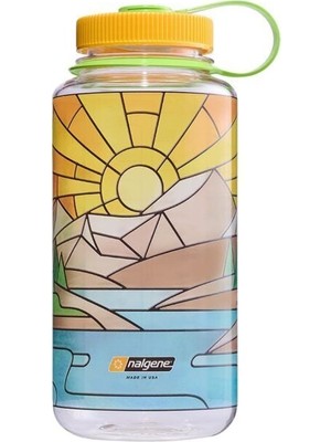 Nalgene 32OZ Wm Clear Stained Glass River