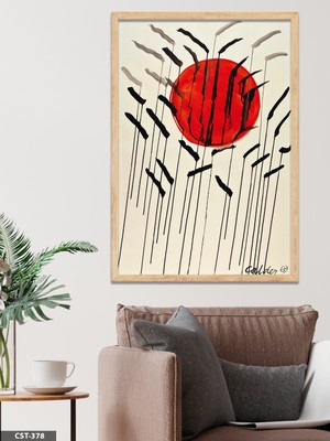 Evine Moda Alexander Calder Calder 69 Tek Parça Ahşap Çerçeveli Tablo