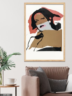 Evine Moda Michael Jackson Tek Parça Ahşap Çerçeveli Tablo