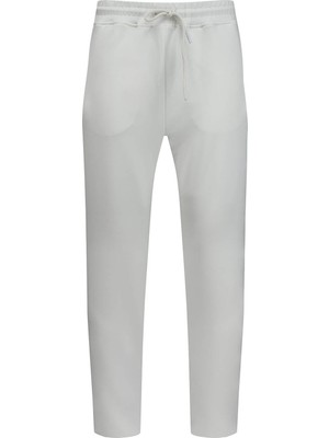 Hatemoğlu Beyaz Regular Fit Yandan Cepli Pamuklu Eşofman Altı