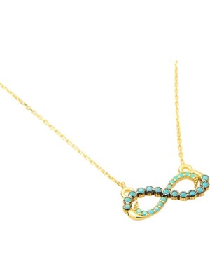 Altın Sonsuzluk Model 8 Ayar Kolye A4067