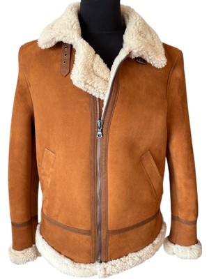 Asus Deri - Hakiki Koyun Kürkü Erkek Ceket - Ozark