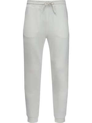 Hatemoğlu Beyaz Regular Fit Yandan Cepli Pamuklu Eşofman Altı