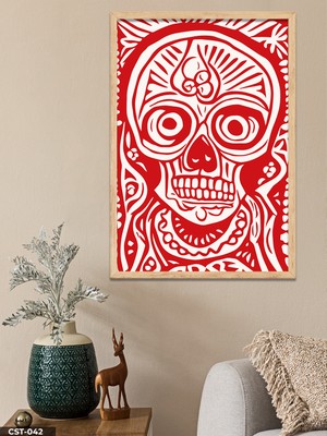 Evine Moda Kuru Kafa Tek Parça Ahşap Çerçeveli Tablo