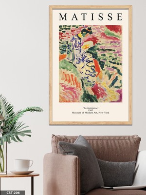 Evine Moda Matisse La Japonaise Tek Parça Ahşap Çerçeveli Tablo