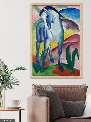 Evine Moda Asil At Illüstrasyon Tek Parça Ahşap Çerçeveli Tablo