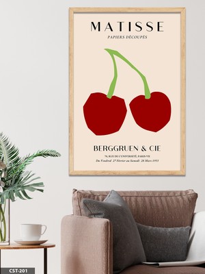 Evine Moda Matisse Berggurien Cie Tek Parça Ahşap Çerçeveli Tablo
