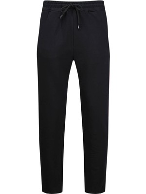 Hatemoğlu Siyah Regular Fit Yandan Cepli Pamuklu Eşofman Altı