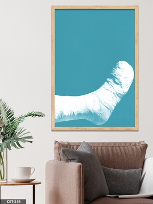 Evine Moda Sargı Bezli Ayak Tek Parça Ahşap Çerçeveli Tablo