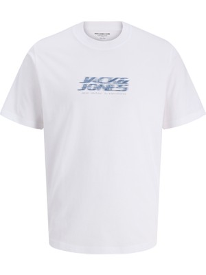 Jack & Jones Erkek Gögüs Logo Baskili Tisört - Fusion