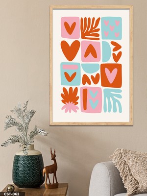 Evine Moda Kalpler Tek Parça Ahşap Çerçeveli Tablo