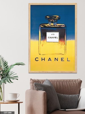 Evine Moda Parfüm Şişesi Tek Parça Ahşap Çerçeveli Tablo