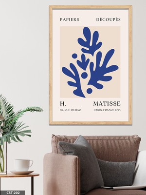 Evine Moda Matisse La Gerbe Tek Parça Ahşap Çerçeveli Tablo