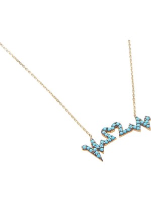 Altın Kalp Ritm Model 8 Ayar Kolye A4312