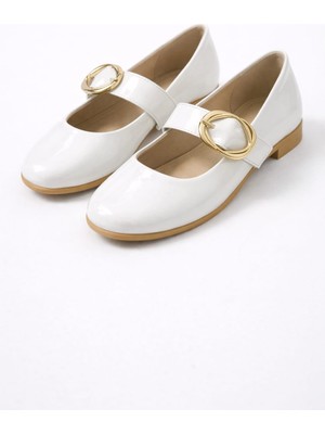 Slipcat Kadın Günlük Rahat Babet Kalın Kemerli Kadın Babet