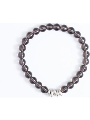 Dumanlı Kuvars Bileklik Silver