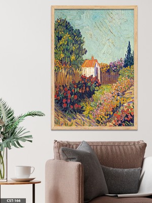 Evine Moda Doğa Yağlı Boya Görünümlü Tek Parça Ahşap Çerçeveli Tablo