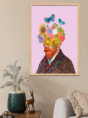 Evine Moda Van Gogh Tek Parça Ahşap Çerçeveli Tablo