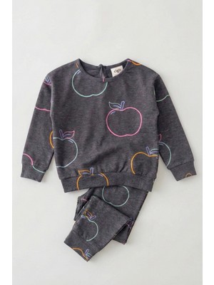 Cigit Pijama Takım 2-9 Yaş Gri Melanj
