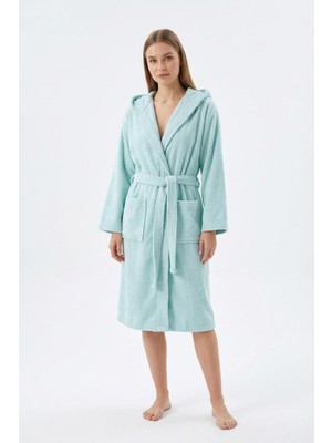 Cottonverse Kapüşonlu Bornoz  –  %100 Pamuk , Unisex