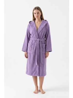 Cottonverse Kapüşonlu Bornoz  –  %100 Pamuk , Unisex