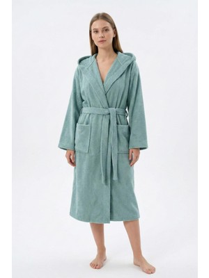 Cottonverse Kapüşonlu Bornoz  –  %100 Pamuk , Unisex