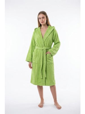 Cottonverse Kapüşonlu Bornoz  –  %100 Pamuk , Unisex