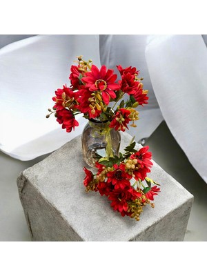 Sedosh Home Vision Yapay Iri Papatya Demeti Dekoratif Çiçek (30CM-5 Dal)