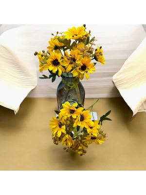 Sedosh Home Vision Yapay Iri Papatya Demeti Dekoratif Çiçek (30CM-5 Dal)