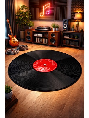 Emiroğlu Gerçek Kırmızı Plak Şeklinde Makinede Yıkanabilir Süngerli Yüzey Kaymaz Dot Taban Halı