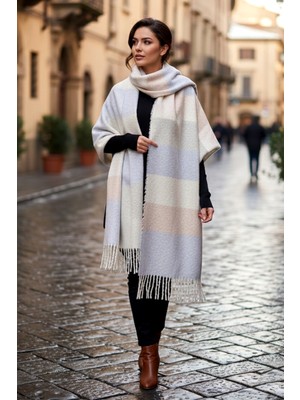 Remsa Püsküllü Buklet Atkı Şal 48X210 cm 1249 Lila