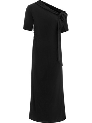 Kameya Tek Omuz Krep Elbise 25S40747