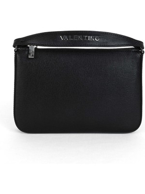 Valentino Kadın Dokulu Deri El ve Omuz Çantası - Siyah