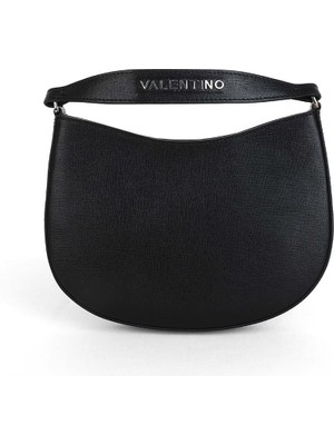 Valentino Kadın Yarım Ay Formlu Deri El ve Omuz Çantası - Siyah