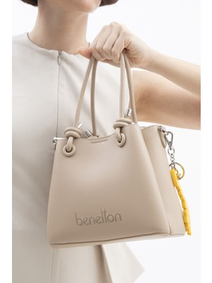 Benetton Kadın Naturel El Çantası