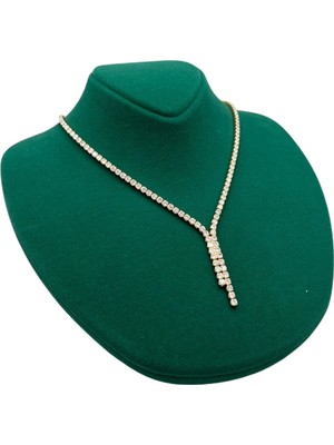 Megass Dekor Süet Kumaş Rose Manken Yeşil Renk 20/18 cm Kolye Gerdanlık Takı Sergileme Mankeni