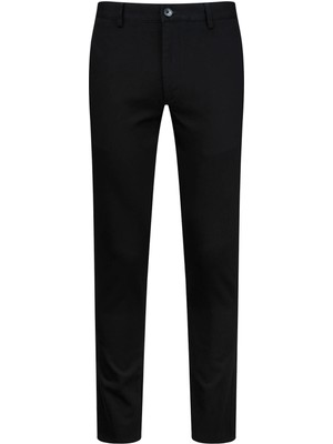 Hatemoğlu Siyah Rahat Kesim Yandan Cepli Pamuklu Pantolon